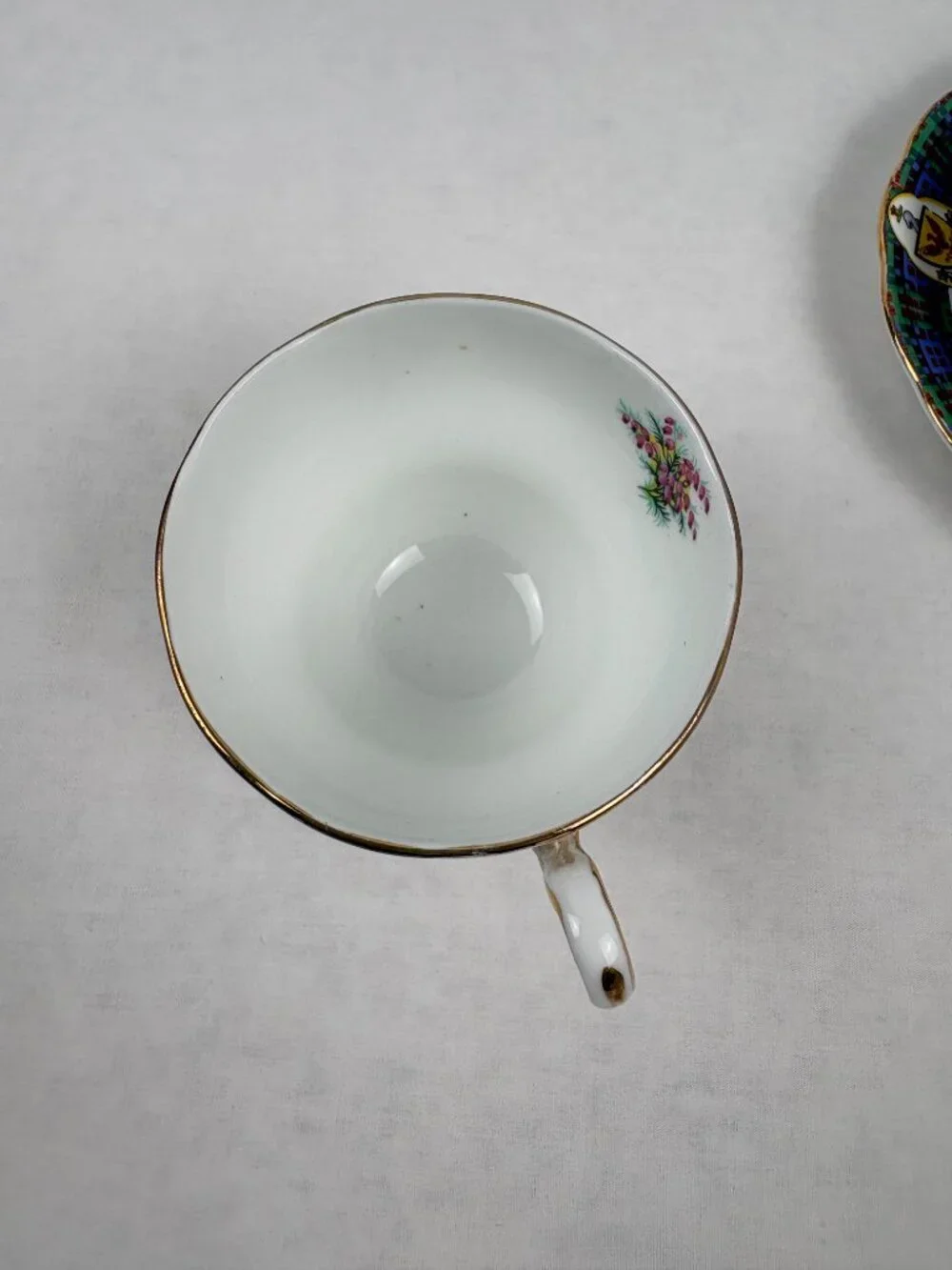 VTG Royal Standard Bonnie Scotland Clan MacDonald Teacup Saucer Plate Trio Set